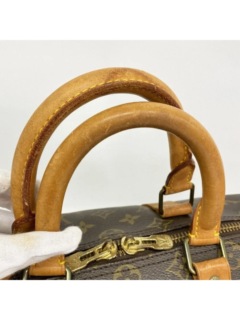 Louis Vuitton Boston Bag Monogram Keepall Bandouliere 45 Brown